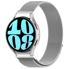 Ремешок стальной миланская петля BeWatch для Samsung Galaxy Watch 4/5/6 Серебряный (101GW042)