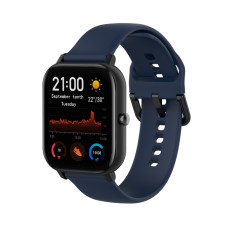 Ремешок силиконовый BeWatch для Xiaomi Amazfit BIP/GTS/GTR L 20 мм Темно-синий (1012389B)