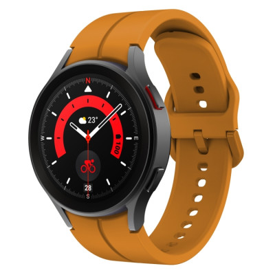 Ремешок силиконовый BeWatch NEO для Samsung Galaxy Watch 4/5/6 20 мм Горчичный (101neo04)