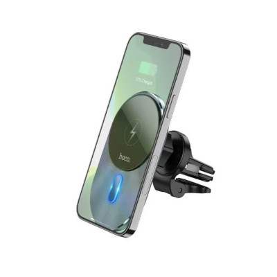 Автомобільний магнітний тримач Hoco CA91 з бездротовою зарядкою MagSafe 5W-15W Автомобільний магнітний тримач Hoco CA91 з бездротовою зарядкою MagSafe 5W-15W