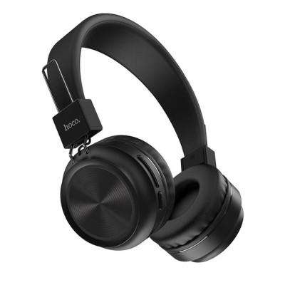 Беспроводные накладные MP3 наушники Hoco W25 с микрофоном + BT черные