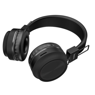 Беспроводные накладные MP3 наушники Hoco W25 с микрофоном + BT черные Беспроводные накладные MP3 наушники Hoco W25 с микрофоном + BT черные