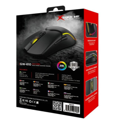 Мышь беспроводная XTRIKE ME Gaming GW-610 8000DPI RGB Мышь беспроводная XTRIKE ME Gaming GW-610 8000DPI RGB