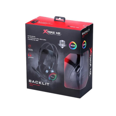 Игровые наушники XTRIKE ME GH-709 с микрофоном и RGB подсветкой Игровые наушники XTRIKE ME GH-709 с микрофоном и RGB подсветкой