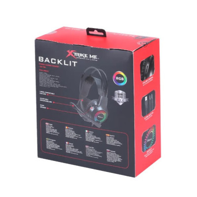 Игровые наушники XTRIKE ME GH-709 с микрофоном и RGB подсветкой Игровые наушники XTRIKE ME GH-709 с микрофоном и RGB подсветкой