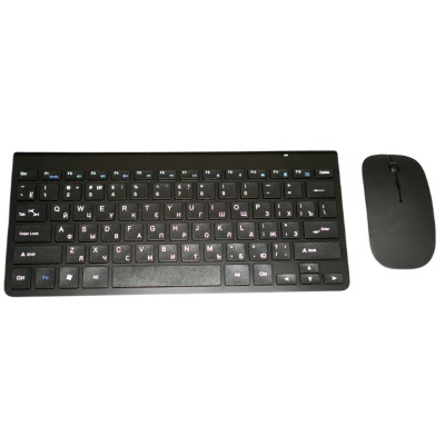 Комплект беспроводной клавиатура с мышью RIAS K108 Black (3_04574)