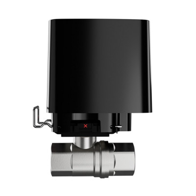 Кран перекрытия воды с дистанционным управлением Ajax WaterStop 1 black Кран перекрытия воды с дистанционным управлением Ajax WaterStop 1 black
