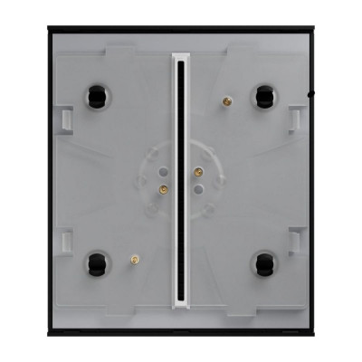 Кнопка Ajax CenterButton 1-gang/2-way black для одноклавішного або прохідного вимикача