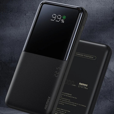 Павербанк Remax RPP-623 20000 мАч до 22,5 Вт USB-C USB-A PD QC Черный (1243) Павербанк Remax RPP-623 20000 мАч до 22,5 Вт USB-C USB-A PD QC Черный (1243)