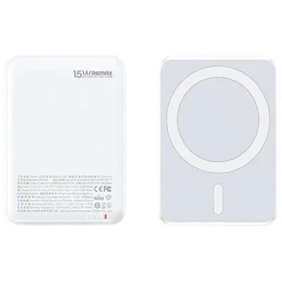 Павербанк Remax RPP-65 10000 мАч до 20 Вт USB-C MagSafe PD QC Белый (1246) Павербанк Remax RPP-65 10000 мАч до 20 Вт USB-C MagSafe PD QC Белый (1246)