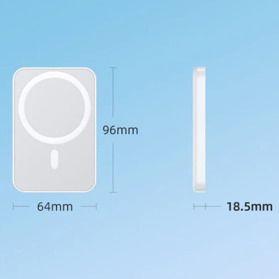Павербанк Remax RPP-65 10000 мАч до 20 Вт USB-C MagSafe PD QC Белый (1246) Павербанк Remax RPP-65 10000 мАч до 20 Вт USB-C MagSafe PD QC Белый (1246)