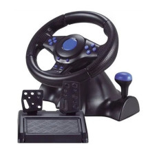 Проводной игровой руль с педалями RIAS Vibration Steering wheel 3в1 (4_00342)