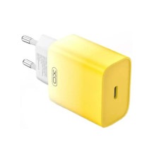 Зарядний пристрій XO CE18 fasr charger Type-C PD/QC 30W Yellow
