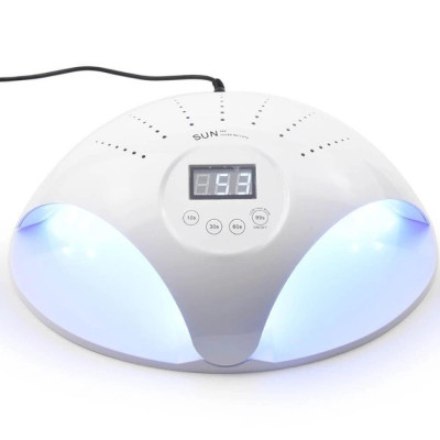 Гібридна манікюрна лампа SUN 669 для двох рук одночасно UV+LED 48W White Гібридна манікюрна лампа SUN 669 для двох рук одночасно UV+LED 48W White