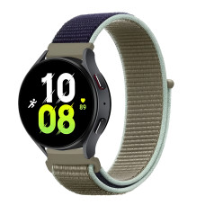 Ремінець нейлоновий на липучці BeWatch для Samsung Galaxy Watch 4/5/6 Khaki (1011346.4UW)