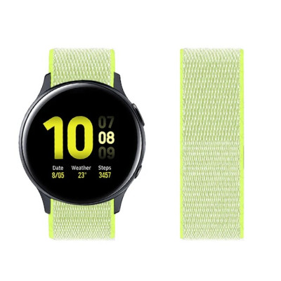 Ремешок нейлоновый на липучке BeWatch для Samsung Galaxy Watch 4/5/6 Лимонный (1011312.4UW) Ремешок нейлоновый на липучке BeWatch для Samsung Galaxy Watch 4/5/6 Лимонный (1011312.4UW)