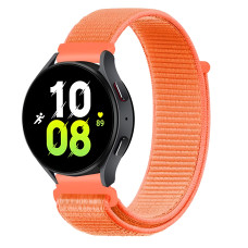 Ремінець нейлоновий на липучці BeWatch для Samsung Galaxy Watch 4/5/6 Помаранчевий (1011337.4UW)
