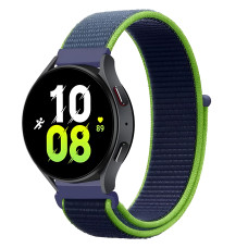 Ремінець нейлоновий на липучці BeWatch для Samsung Galaxy Watch 4/5/6 Синій (1011358.4UW)