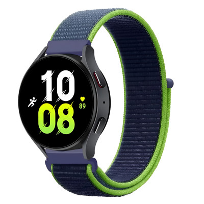 Ремінець нейлоновий на липучці BeWatch для Samsung Galaxy Watch 4/5/6 Синій (1011358.4UW)