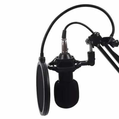 Конденсаторный микрофон студийный RIAS М800U с ветрозащитой Black (3_04683) Конденсаторный микрофон студийный RIAS М800U с ветрозащитой Black (3_04683)