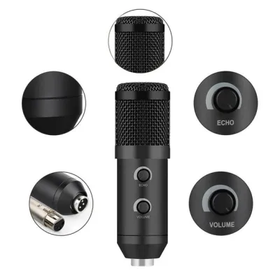 Конденсаторный микрофон студийный RIAS М800U с ветрозащитой Black (3_04683) Конденсаторный микрофон студийный RIAS М800U с ветрозащитой Black (3_04683)