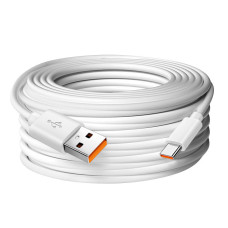 Кабель USB - Type-C 2A для зарядки и питания Digital 7 м Белый (USB Type-C 7m)