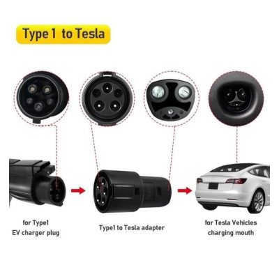 Переходник Type 1 J1772-Tesla Bluefield Black (92050569) Переходник Type 1 J1772-Tesla Bluefield Black (92050569)