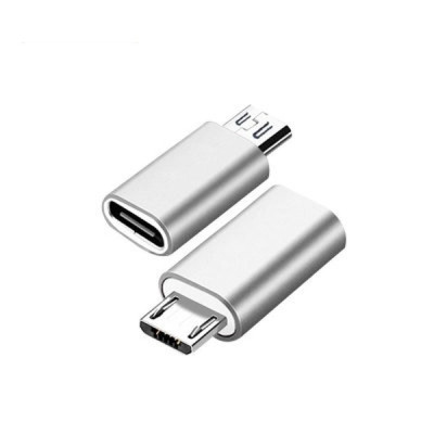 Адаптер Перехідник Type-C-мама на microUSB GT Gray (61518843241)