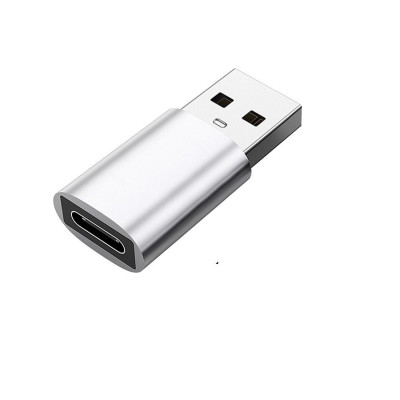 Адаптер Перехідник Type-C-мама на USB GT Gray (6151534324)