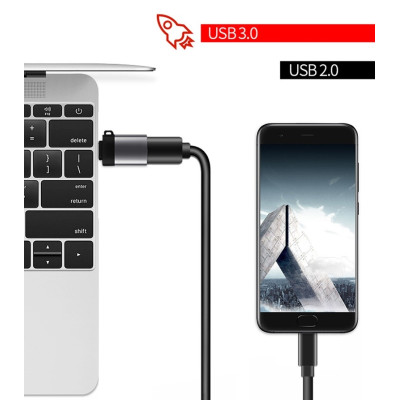 Адаптер Перехідник Type-C-мама на USB GT Gray (6151534324) Адаптер Перехідник Type-C-мама на USB GT Gray (6151534324)