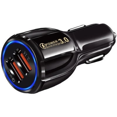 Автомобильное зарядное устройство No Brand CWa 2USB PD18W QC 3.0 Black (69850555)