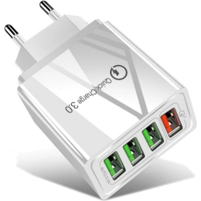Сетевое зарядное устройство Mirrow 4 USB Super Charge/Quick Charge White (С050564)