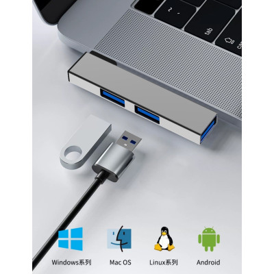 Адаптер Переходник GT Type-C 3.1 на USB 3.0 для MacBook iMac Bodasan Black (W050725)