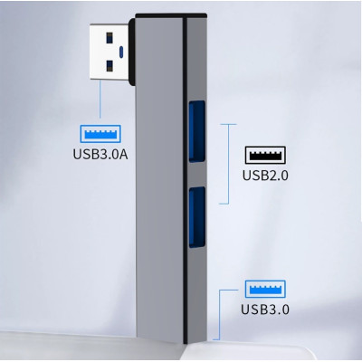 Адаптер Переходник GT Type-C 3.1 на USB 3.0 для MacBook iMac Bodasan Black (W050725)