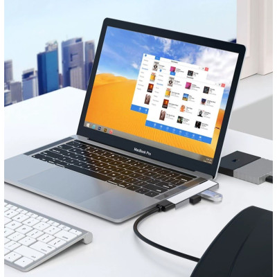Адаптер Переходник GT Type-C 3.1 на USB 3.0 для MacBook iMac Bodasan Black (W050725)