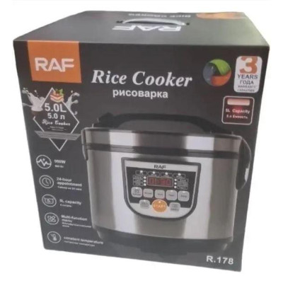 Мультиварка RAF R.178 5L 900W Silver-Black