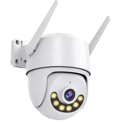 IP камера видеонаблюдения RIAS N806 (iCSee APP) Wi-Fi 2MP уличная с удаленным доступом White IP камера видеонаблюдения RIAS N806 (iCSee APP) Wi-Fi 2MP уличная с удаленным доступом White