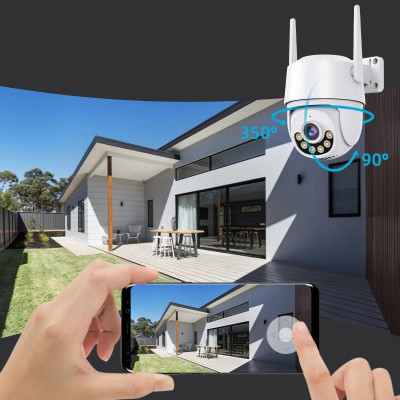IP камера видеонаблюдения RIAS N806 (iCSee APP) Wi-Fi 2MP уличная с удаленным доступом White IP камера видеонаблюдения RIAS N806 (iCSee APP) Wi-Fi 2MP уличная с удаленным доступом White
