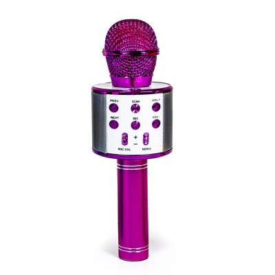 Бездротовий мікрофон-караоке Wster MP3 Bluetooth Pink (322513532)