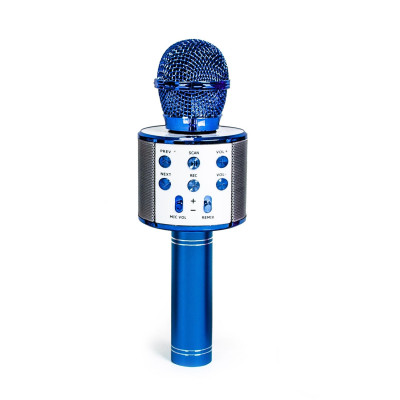 Бездротовий мікрофон-караоке Wster MP3 Bluetooth Blue (1352068471)