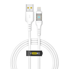 Кабель для зарядки и обмена данными USB Yoki YK-CY23 CYBER Series USB/Lightning 12W 2.4A/5V 1.2 m Белый