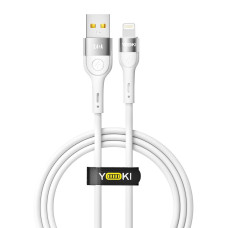 Кабель для зарядки и обмена данными USB Yoki YK-EX11 EXTRA Series USB/Lightning 12W 2.4A/5V 1.2 m White
