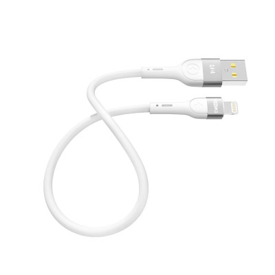 Кабель для зарядки и обмена данными USB Yoki YK-EX11 EXTRA Series USB/Lightning 12W 2.4A/5V 0.25 m White Кабель для зарядки и обмена данными USB Yoki YK-EX11 EXTRA Series USB/Lightning 12W 2.4A/5V 0.25 m White
