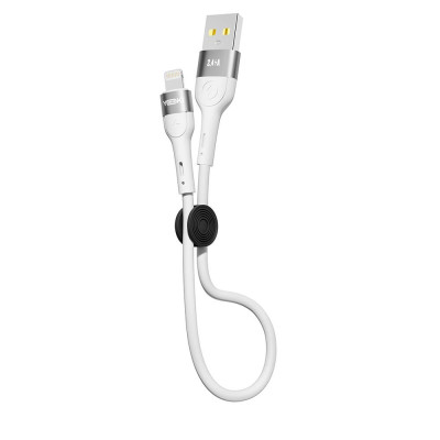 Кабель для зарядки и обмена данными USB Yoki YK-EX11 EXTRA Series USB/Lightning 12W 2.4A/5V 0.25 m White Кабель для зарядки и обмена данными USB Yoki YK-EX11 EXTRA Series USB/Lightning 12W 2.4A/5V 0.25 m White