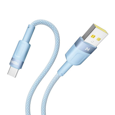 Кабель для зарядки и обмена данными USB Yoki YK-ST41 STYLE Series USB/Type C 60W 3A/20V 1.2 m Blue Кабель для зарядки и обмена данными USB Yoki YK-ST41 STYLE Series USB/Type C 60W 3A/20V 1.2 m Blue