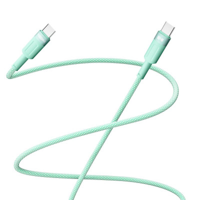 Кабель для зарядки и обмена данными USB Yoki YK-ST41 STYLE Series Type-C to Type-C 60W 3A/20V 1.2 m Зеленый Кабель для зарядки и обмена данными USB Yoki YK-ST41 STYLE Series Type-C to Type-C 60W 3A/20V 1.2 m Зеленый