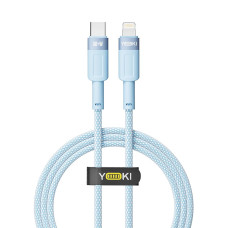 Кабель для зарядки и обмена данными USB Yoki YK-ST41 STYLE Series Type-C to Lightning 30W 3A/10V 1.2 m Blue