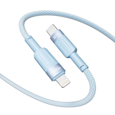 Кабель для заряджання та обміну даними USB Yoki YK-ST41 STYLE Series Type-C to Lightning 30W 3A/10V 1.2 m Blue