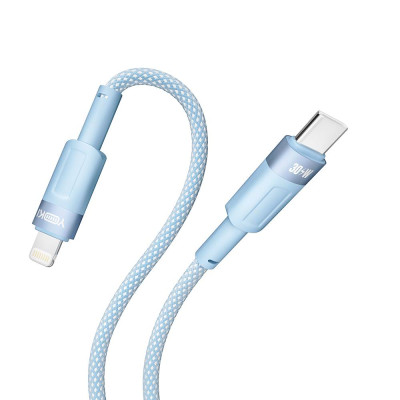 Кабель для заряджання та обміну даними USB Yoki YK-ST41 STYLE Series Type-C to Lightning 30W 3A/10V 1.2 m Blue