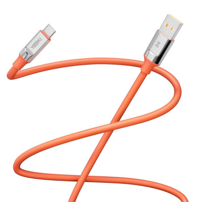 Кабель для зарядки и обмена данными USB Yoki YK-UL61 ULTRA Series USB/Type C 60W 3A/20V 1.2 m Оранжевый Кабель для зарядки и обмена данными USB Yoki YK-UL61 ULTRA Series USB/Type C 60W 3A/20V 1.2 m Оранжевый